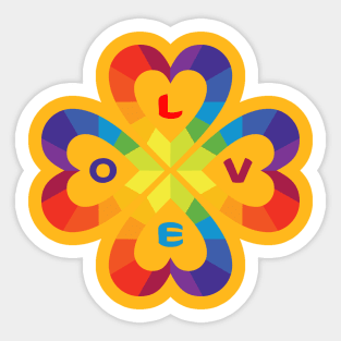 Love Comes in all Colors Sticker